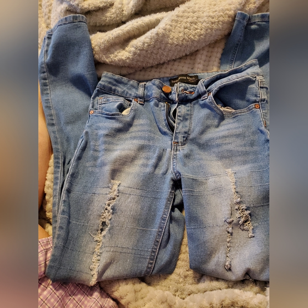 Rue 21 twenty-one black Skinny Jeans Size 7/8R